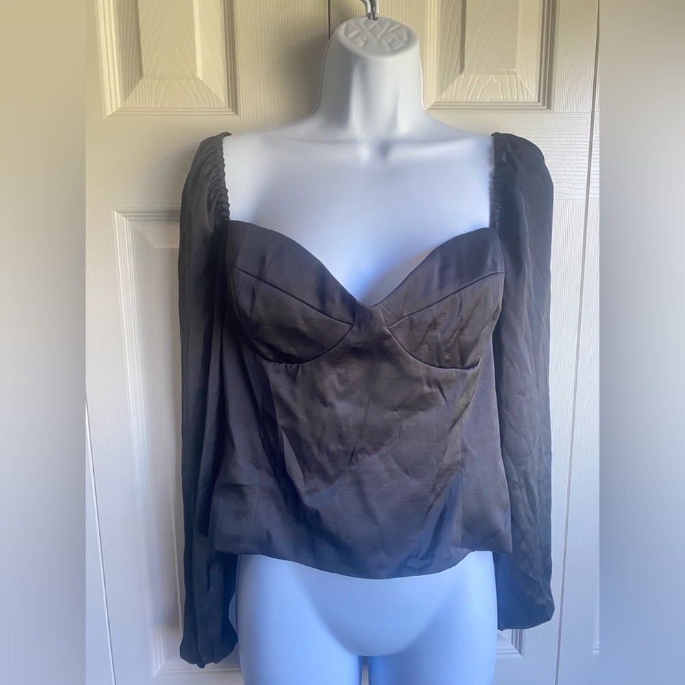 New Aritiza Wilfred New Novella Satin Top - Picture 4 of 9